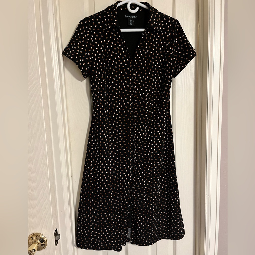 Cynthia Rowley polka dot button up dress